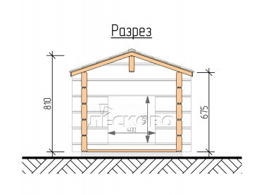 Doghouse "KD" series 0.8х1